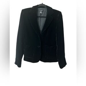 Susan Lewis black velour blazer